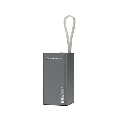 Powerbank Wozinsky K65+ 65W 30000mAh 2x USB-C, 1x USB-A 65W - schwarz