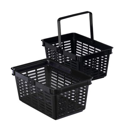 Durable Einkaufskorb 19l sw stapelbar Shopping BASKET 19 Tragegriff