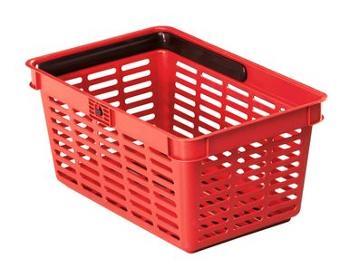 Durable Einkaufskorb 19l rt stapelbar Shopping BASKET 19 Tragegriff