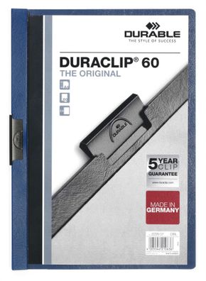 Durable Klemm-Mappe Duraclip A4 dbl SB Verpackung