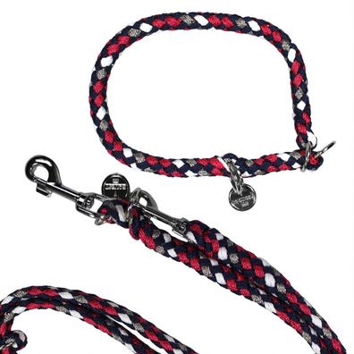 EQuest Halsband & Führleine Ultimo für Hunde im Set - Pink Lady, 60 cm