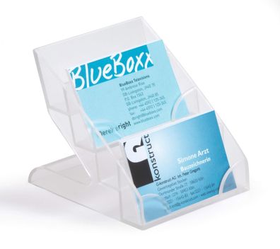 Durable Visitenkartenaufsteller 4stufg Kunststoff f 240 Visitenkarten