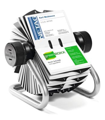 Durable Rollkartei si 200Hüllen Visifix für 400 Visitenkarten