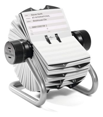 Durable Rollkartei si 500 Karten Telindex mit Register A-Z