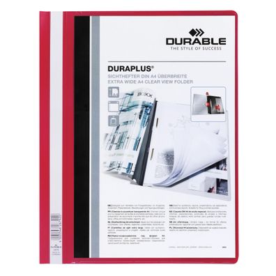 Durable Angebotshefter Duraplus A4 rt transp Deckblatt mit Tasche