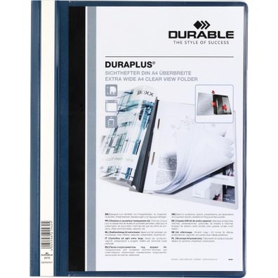 Durable Angebotshefter Duraplus A4 dbl transp Deckblatt mit Tasche