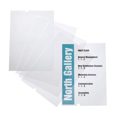 Durable Bodenständer refill 10St Folie f Crystal Signstand 4813