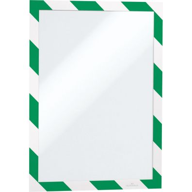 Durable Info-Rahmen A4 gn/ws 2St DURAFRAME® Security selbstkl