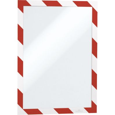 Durable Info-Rahmen A4 rt/ws 2St DURAFRAME® Security selbstkl