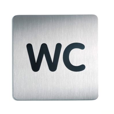 Durable Piktogramm WC 150x150mm si aus Aluminium
