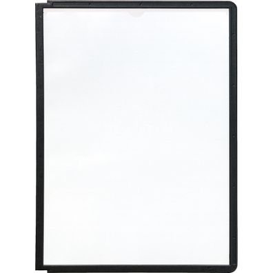 Durable Sichttafel A4 PP Rahmen sw für Aufnahmeelemente