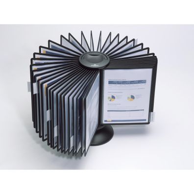 Durable Sichttafelsystem carousel 40 Drehständer m 40 Tafeln+Reiter