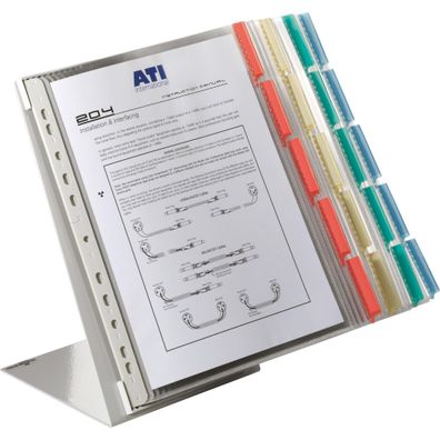 Durable Sichttafelsystem table 20 Tischständer m 20 Tafeln 5607