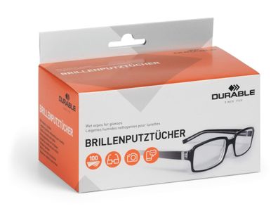 Durable Brillenputztücher 2er-Set ws Inhalt: 50 Sets bzw 100ST