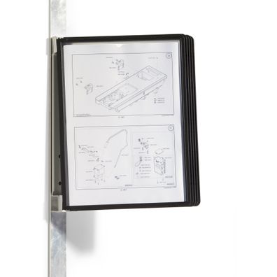 Durable VARIO MAGNET WALL 5 magnetisch mit 5 Tafeln sw