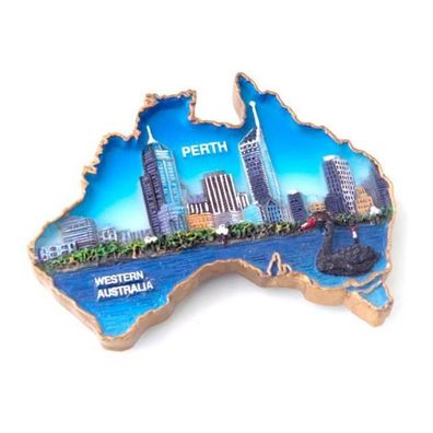 Magnet Australia Map 'Perth' 8 cm 1 St