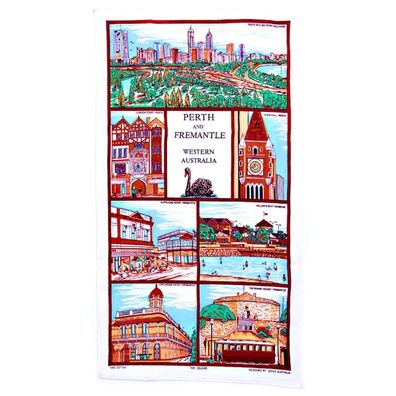 Tea Towel Australien 'Perth & Fremantle WA' Geschirrtuch 1 St