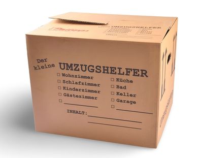 Umzugskarton bedruckt 41x35x34 Umzugskiste Bücherkiste Archivkarton Transportbox