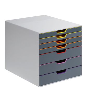 Durable Schubladenbox 320x320x385 gr 7 farbige Schubladen