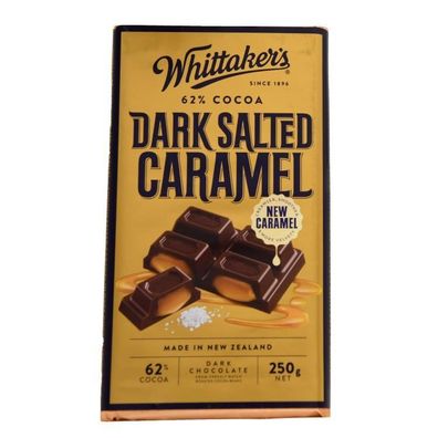 Whittaker's Dark Salted Caramel Schokolade [MHD: 25.09.2025] 250 g