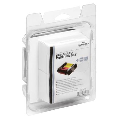Durable Set Farbband bt und 100 Karten Zubehör Duracard
