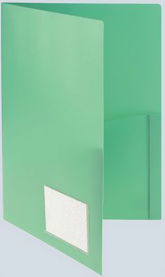 FSY Broschüren-Mappe runde Taschen, Standard, grün, 1 Stück