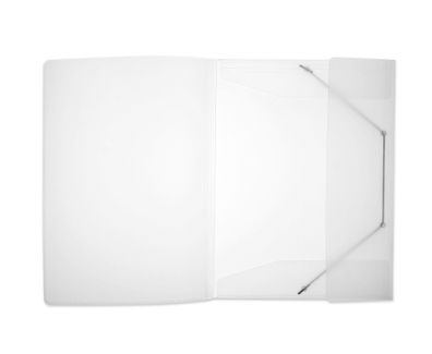 FSY PP-Präsentations-Eckspanner-Sammelmappe, Transparent, milky