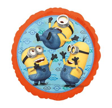 Minions Folienballon rund 42 cm Folienballon Luftballon Heliumballon