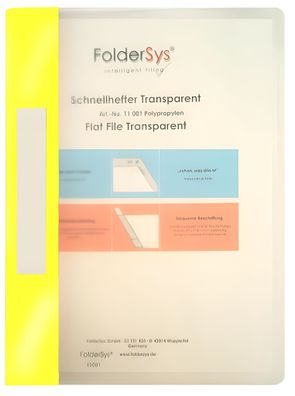 FSY Schnellhefter, Transparent, gelb, 1 Stück