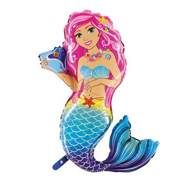 Meerjungfrau Folienballon 93 cm Luftballon