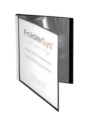 FSY Präsentations-Sichtbuch, 20 Hüllen, PP, schwarz, 1 Stück
