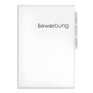 FSY Sichthüllen-Register, Bewerbung, transparent farblos, 1 Stück
