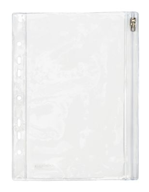 FSY Sammelhülle A5, Gleitverschluss, PVC farblos transparent, 1 Stück