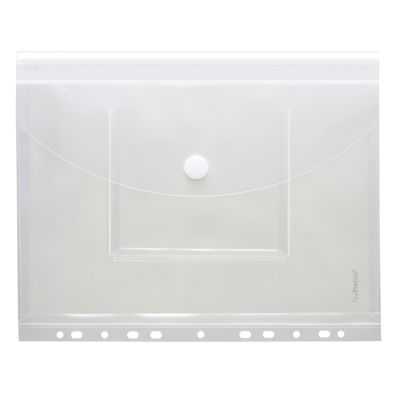 FSY Sichttasche, Dehnfalte, Abheftrand CD-Tasche, A4, PP farbl. transp