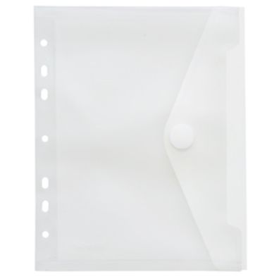 FSY Sichttasche A5, Klettverschluss, Abheftrand PP farblos transparent