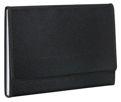 FSY Fächer-Tasche PP, 12er, Standard Tex, schwarz, 1 Stück