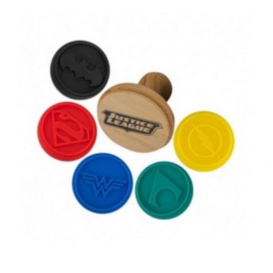 DC Comics Cookie Stempelset Justice League 5 Stück Stamps Set Superhelden NEU