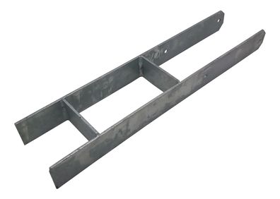 H-Anker Pfostenträger feuerverzinkt 121 / 600 mm H-Träger Pfostenanker Carport