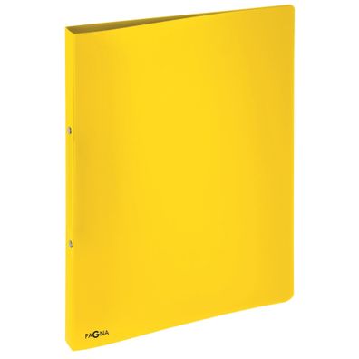 Pagna Ringbuch A4 16mm PP 2-Ring-Mechanik gelb