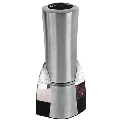2in1 Edelstahl Salzmühle Pfeffermühle Keramikmahlwerk Gewürzmühle Gewürzstreuer