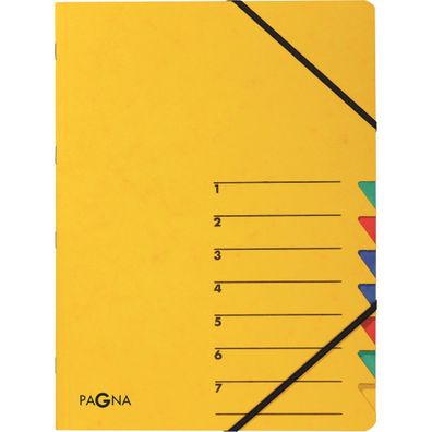 Pagna Ordnungsmappe Easy 7 Fächer 1-7 gelb