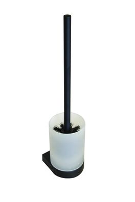VIGOUR Bürstengarnitur Derby V3 mit Glasbehälter schwarzmatt VIGOUR | V3DEBUSM