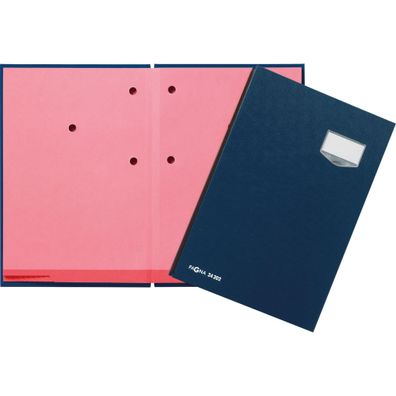 Pagna Unterschriftsmappe DE LUXE Kunststoff 20 Fächer blau