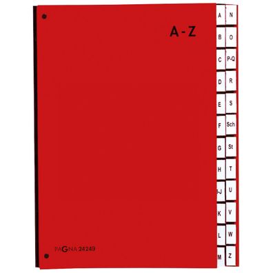 Pagna Pultordner Color 24 Fächer A-Z rot