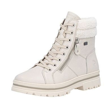 Remonte Schnürstiefel - Weiß Glattleder