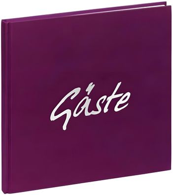 Pagna Gästebuch 25x25cm 144S violett