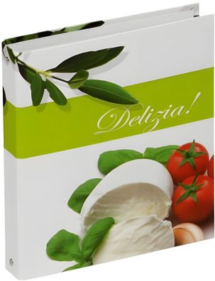 Pagna Rezeptringbuch A5 Olive Tomate 4-Ring + Register