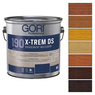 GORI 190 X-TREM DS 2.5 LTR Dickschichtlasur Holzlasur Holzschutzlasur UV-Schutz