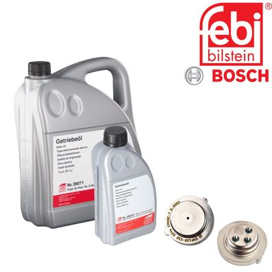 2x Bosch Drucksensor Kupplungspositionssensor inkl. 6L Öl für VW Audi Seat Skoda DSG