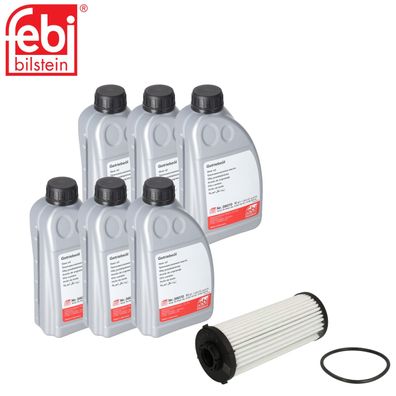 6L Febi Getriebeöl + FEBI Getriebefilter für Audi Seat Skoda VW DQ500 DQ400E 0BH